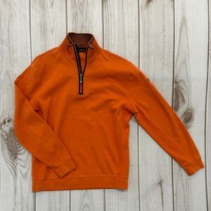 Bobby Jones Men's Orange Half-Zip Sweater